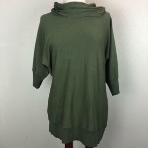 NWT Dress Barn Green Cowl Neck Sweater Size M